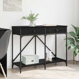  Konzolna stolica s ladicama Crni hrast 100 x 39 x 78,5 cm | shoptok.hr