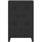  Ormar od metala u industrijskom stilu 67 x 35 x 107 cm crni | Eponuda.ba