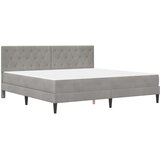  Okvir kreveta s madracem Svijetlo siva 180 x 200 cm Baršun | shoptok.hr