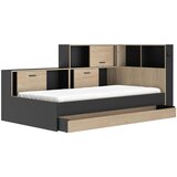 MID.YOU postelja s predalom 90 cm x 200 cm , črna, barve kostanja | Shoptok.si