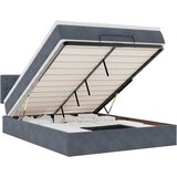 Maison Chic Otomanski Posteljni okvir - Dvoposteljna postelja - Zakonska postelja z vzmetnico siv 140x190 cm žamet-J1788, (21767873) | Shoptok.si