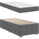  Krevetna konstrukcija s madracem Tamno siva 90 x 190 cm tkanina | shoptok.hr