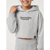 Sinsay Kratka hoodie majica s izvezenim natpisom i viskozom | shoptok.hr