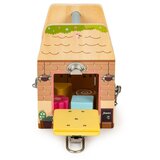 ECO TOYS Lesena izobraževalna kocka Trgovina s ključavnicami | Shoptok.si