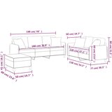  3-dijelni set sofa s jastucima tamnosivi od tkanine | shoptok.hr