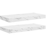  Polica na zidu Zidne 2 pcs Bijeli mramor 50 x 23,5 x 4 cm | shoptok.hr