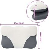  Jastuk s jastukom Bijelo 59 x 38 x 14 cm Poliester | shoptok.hr