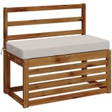  Jastučić za klupu SOEST 100% poliester Bijela 80 x 40 x 8 cm | shoptok.hr