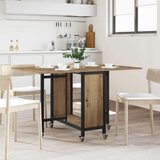  Zložljiva jedilna miza z kolesi 130 x 80 x 76,5 cm jeklena PB, (5000268604) | Shoptok.si