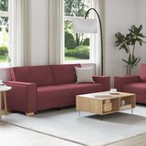  Dvodijelni set sofa s jastucima, tkanina boje vina | Eponuda.ba