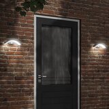 vidaXL Vanjska LED zidne svjetiljke sa senzorom crne aluminij | shoptok.hr