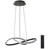 Brilagi LED prigušiva luster na sajli INFINITY LED/55W/230V 50x50 cm crna + daljinski upravljač | Eponuda.com