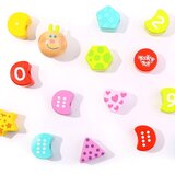 Tooky Toy drveni blokovi za navlačenje gusjenice koja uči brojati 20 kom. | shoptok.hr