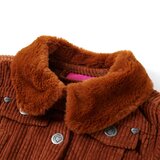  Dječja jakna od samta boje konjaka 128 | shoptok.hr