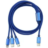 BAUHAUS Polnilni kabel USB (modre barve, 1 m, USB-C, Micro USB, Lightning)
