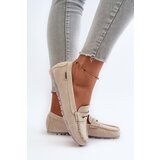 Boto Women's Beige Faux Leather Loafers Celoria | shoptok.hr