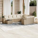  The Living Store Vrtna sedežna garnitura 10-delna z blazinami bež poli ratan - Vrtna Sedežna Garniture, (21451510) | Shoptok.si