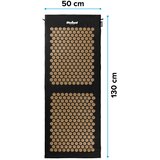 Rebel Active EKO prostirka za zdravlje s akupresurnim šiljcima i jastukom, 130x50cm, XXL, zlatni šiljci | shoptok.hr