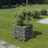vidaXL Visoka greda gabion pocinkano jeklo 50x50x50 cm Cene