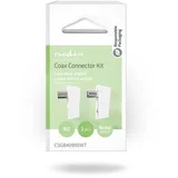 UTIKAČ ANTENSKI RF 1X M, 1X Ž KUTNI BOC PACK NEDIS CSGB40995WT