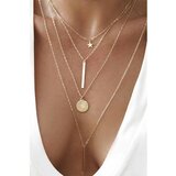 Fenzy Set Tankih Lanaca S Različitim Privjeskima Oaklynn, Zlatne Boje | shoptok.hr