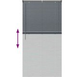 vidaXL Zavjesa za prozor sa zavjesama Ostalo Tamnosiva 85 x 175 cm Aluminij | shoptok.hr
