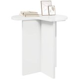 Bocni stol Bijela visokog sjaja Ø 39 x 38 cm Konstruirano drvo | shoptok.hr