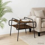  Stolić za kavu Dimljeni hrast 60 x 60 x 51 cm Konstruirano drvo | shoptok.hr