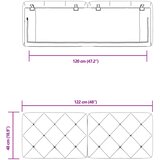  Jastuk za uzglavlje svjetlosivi 120 cm baršunasti | shoptok.hr