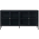 Unique Furniture Črna vitrina Carmel, dolžina 170 cm Cene