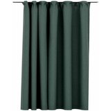 Furnova Zatemnitvena zavesa z obešali videz platna zelena 290x245 cm, (21917887) | Shoptok.si