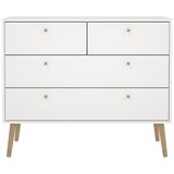 Tvilum Bijela niska komoda 99x82 cm Bodo – Cijene