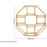 Premier Housewares Metalna polica s više razina u prirodnoj boji 92 cm Zariah – | shoptok.hr
