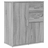  Komoda 2 kom siva boja hrasta 60x31x70cm od konstruiranog drva | Eponuda.ba