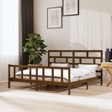 Furnova Posteljni okvir medeno rjav iz borovine 200x200 cm, (21934759) Cene