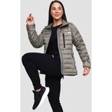 GymBeam Ženska puffer jakna Vetiver/Black | Eponuda.ba