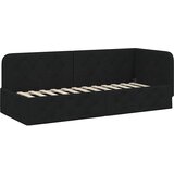  Kutni okvir kreveta Crna 80 x 200 cm tkanina | shoptok.hr