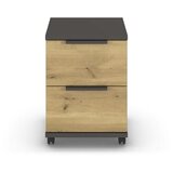XORA Predalnik Na Kolescih Endora, Barva Hrasta, Barva Grafita | Shoptok.si