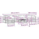  Set vanjskih sofa 8 kom. Prirodna i krem | shoptok.hr