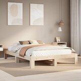 Maison Chic Posteljni okvir - Dvoposteljna postelja - Zakonska postelja brez vzmetnice 160x200 cm trdna borovina-J3238, (21762938) | Shoptok.si