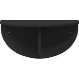  Polica na zidu 2 pcs Crna 48 x 24 x 24 cm Konstruirano drvo | shoptok.hr