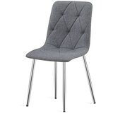 Libra stolica - tamno siva tkanina / kromirane noge x 1 | shoptok.hr