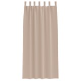 vidaXL Zavjese sa zavjesama 2 pcs Sivo-smeđa 245 x 140 cm Poliester | shoptok.hr