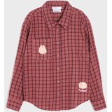 Sinsay Pamučna košulja s džepom i kariranim uzorkom Pusheen the Cat | shoptok.hr