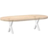  Noge za klubsko mizico v obliki črke X, 2 kosa, bele, 30 x (30-31) cm, jeklo | Shoptok.si