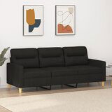  The Living Store Trosed črn 180 cm blago - Kavč Trosed, (21454351) Cene