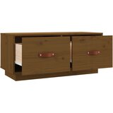 TV ormarić smeđa boja meda 80 x 34 x 35 cm od masivne borovine | Eponuda.com