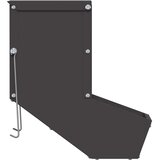 vidaXL Hranilnica za zajce Črna 17.5 x 26 x 28.5 cm | Shoptok.si