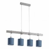 Brilagi LED luster na sajli NUBILA 4xE27/60W/230V siva/tamno plava | Eponuda.com