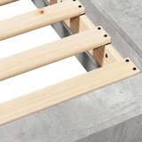 vidaXL Posteljni okvir betonsko siv 120x200 cm inženirski les | Shoptok.si